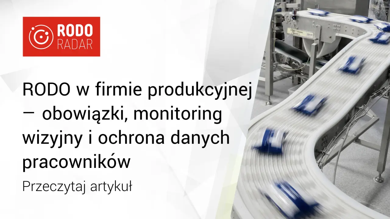 RODO w firmie produkcyjnej